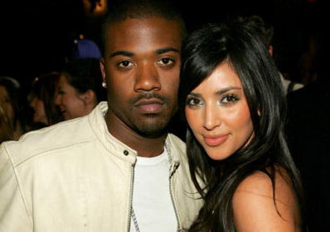 Ray J and Kim Kardashian