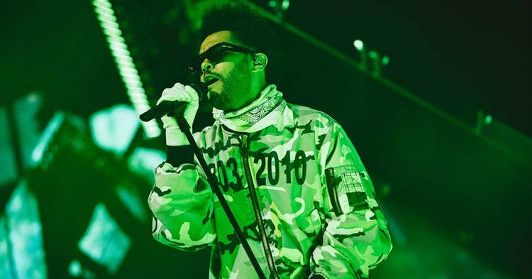 The Weeknd performs with Metro Boomin at the Sahara tent during the 2023 Coachella Valley Music and Arts Festiva